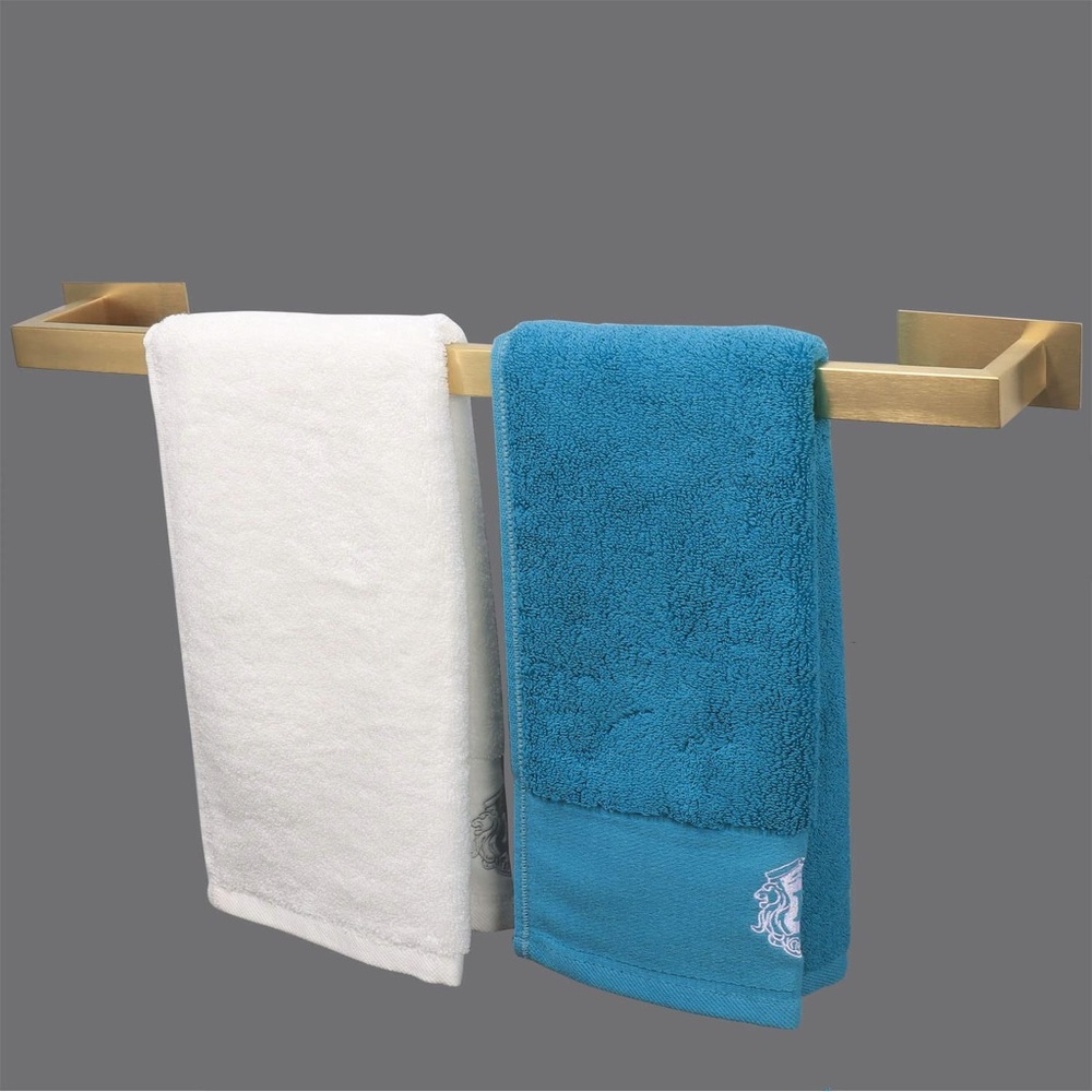 Vanloory Bathroom Towel Bar Self Adhesive. Brushed Gold 24 IN